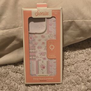 Sonix iPhone 16 Pro Case - Floral Pink Design